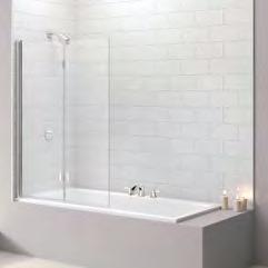 04 Screen Inside bath edge Screen is reversible LH RH LH RH Please ensure product is fitted Door Swing: 180 Degrees inwards only with moving panel seals in line with bath inside edge.