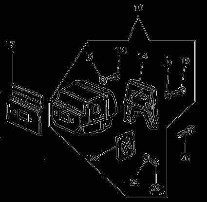 4. SPARE PARTS DIAGRAM 680GC SERVICE MANUAL MUFFLER ASSEMBLY For saws with serial numbers starting 967.