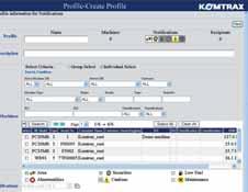 Use valuable machine data received via the Komtrax web site to optimise your maintenance planning