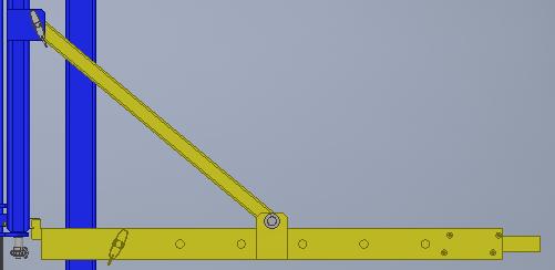 Slide on to offset hinge (Figure 4) If you wish to extend the railings you must either slide them into their extended position before pinning the locking bar,