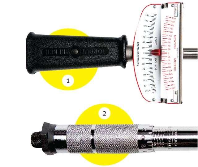 TORQUE WRENCH TYPES (1) Bending-Beam This is the wrench for those who don't regularly need a torque wrench.