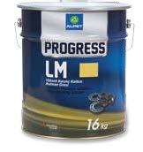 PROGRESS LM SERIES Bearing Greases with Extreme Pressure Additive PROGRESS LM SERIES are lithium soap greases including antioxidant, anti-wear and rust inhibitor additives.
