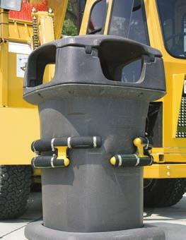 FEATURES NEW GRIP ARMS Overlap for positive container grip and also handle Toter s attractive,