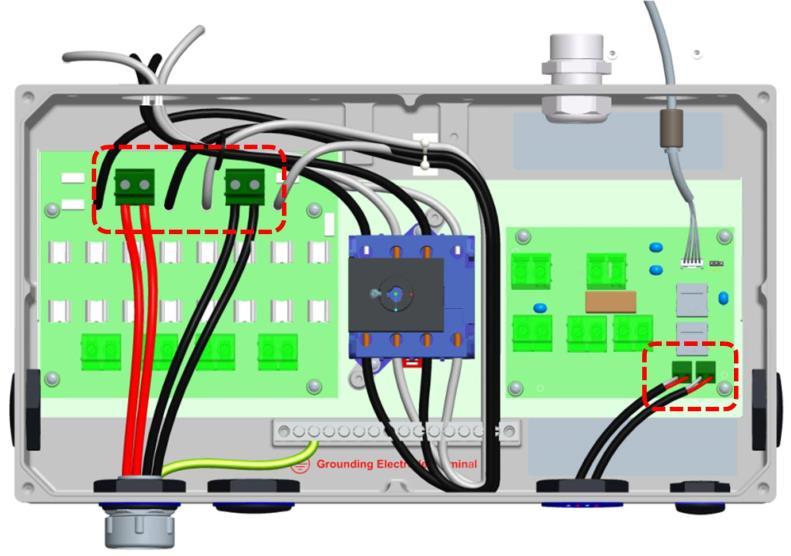 single-phase PV inverter Note: Redundant wiring is shown