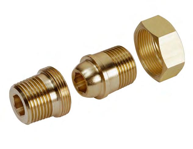 Accessories Brass, brass nickel-plated, steel 33 Accessories 30 Broad range of accessories The EISELE modular system Alternative materials - Wide range of different tube spigots, reducers, pipe