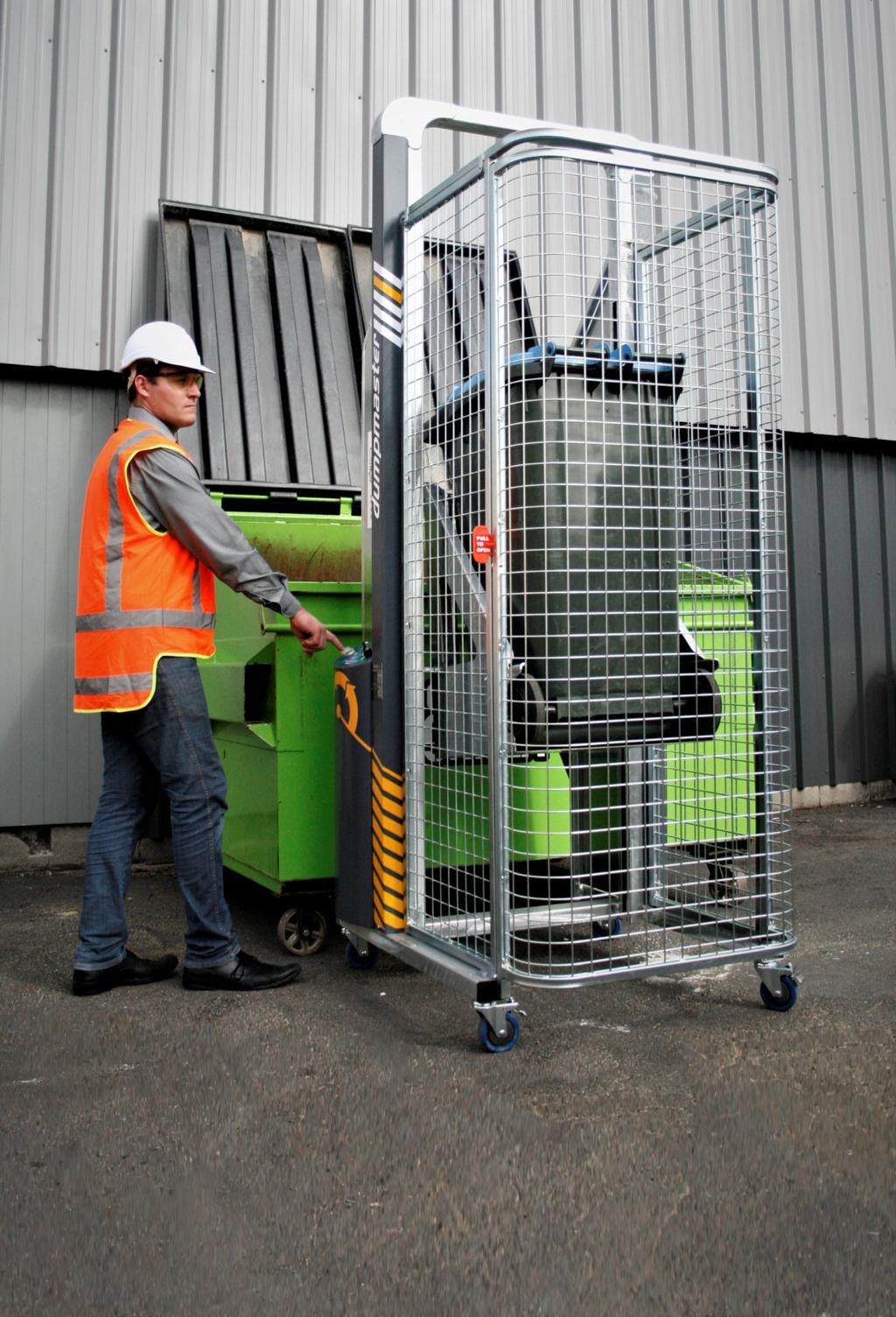 EN840 Waste Handling Equipment Wheelie bin lifting, tipping, moving and cleaning equipment
