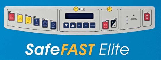 SafeFAST Elite Class II Microbiological Safety Cabinets THE USER-FRIENDLY PRACTICAL KEYBOARD ECS MICROPROCESSOR BASED MONITORING SYSTEM: full status report provided via 2-line digital display by the