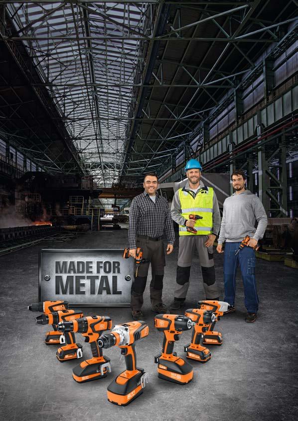 METAL The new FEIN cordless drill/drivers. Unbeatable in metal.