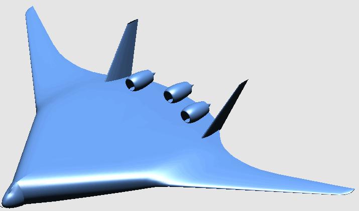 Final Activity Report NACRE Integrated Project N 516068 2005 2010 FP6-2003-Aero-1 The fins were positioned more outboard to reduce aerodynamic interference with outer nacelle.