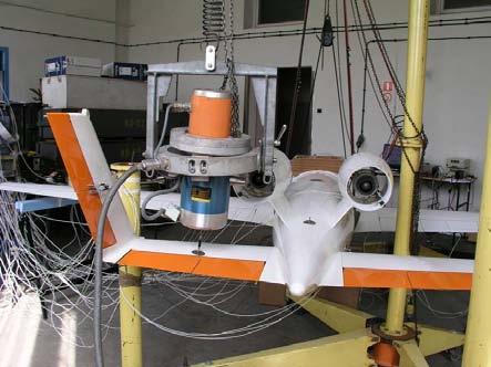 performed vibration tests in order to accurately calculate the flutter speed of the flying platform.