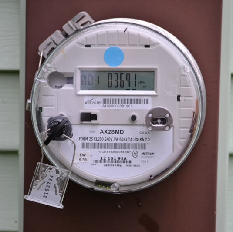 Electricity Usage Is Measured For Billing Electromechanical Customer installs and