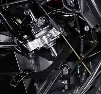 A top of the line Electric Power Steering (EPS) unit comes standard on the Kawasaki Mule 4010 4x4 and 4010 Trans4x4