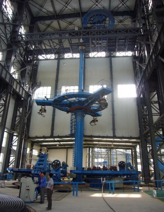 Submarine Cable Manufacturing New VCV production line Cable tray configuration: Φ8000 3+Φ3150 3 Large cable tray