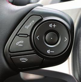 Controls Steering Wheel Audio Controls (if equipped) Press the button to select the desired audio mode FM, AM, SAT, CD, AUX, MEDIA. Press to mute or cancel mute in FM, AM, SAT or AUX.