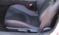 Seating Heated Seats (if equipped) Switches are located on the center console between the driver and passenger seats.