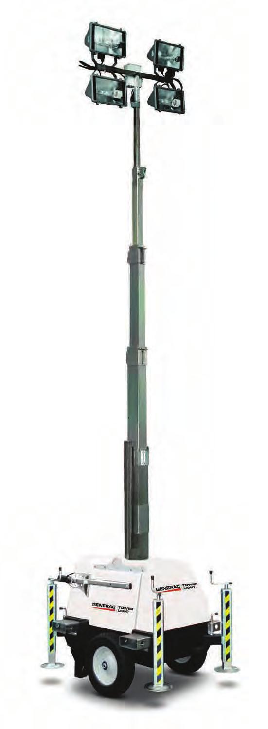THE VERTICAL REVOLUTION RANGE LINKTOWER One of the most innovative model of the entire range, it can be run in series when linked to other lighting towers or external power sources.