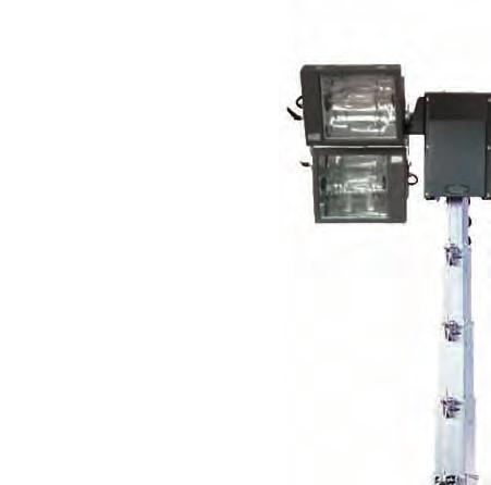 THE VERTICAL REVOLUTION RANGE VT1 Hydraulic mobile lighting tower with generator, the option with 4x1500W metal halide