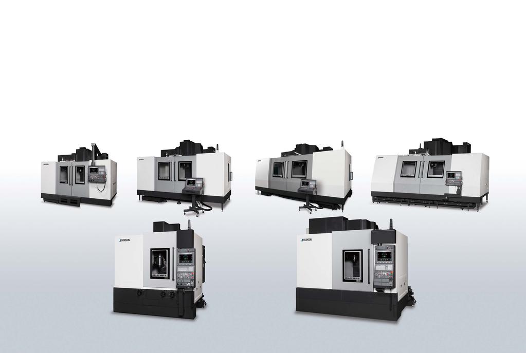 Vertical Machining Centers Thermo-Friendly Concept Collision Avoidance System Machining Navi SERVONAVI MILLAC V Series for heavy-duty cutting of medium-sized and large parts