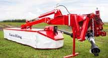 MODEL RBS6 RBS7 RBS8 Working width 6' 7' 8' Tractor requirements 25 hp 25 hp 40 hp Weight, lb 583 634 711 Disc Mower - The MDN 5, 6 and 7 are