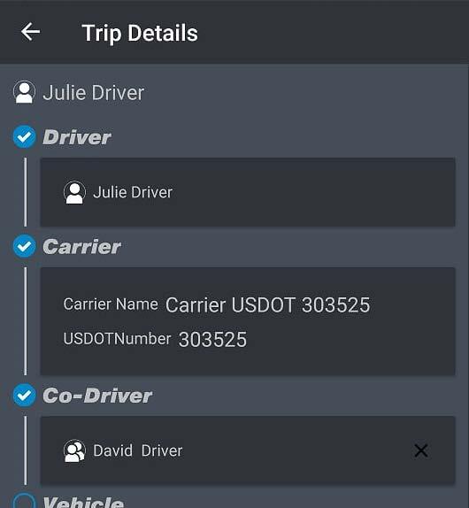 Stopped Driving Automatic Detection After the vehicle has stopped moving for approximately five minutes, the app will detect that and will show a Stopped Driving? message.