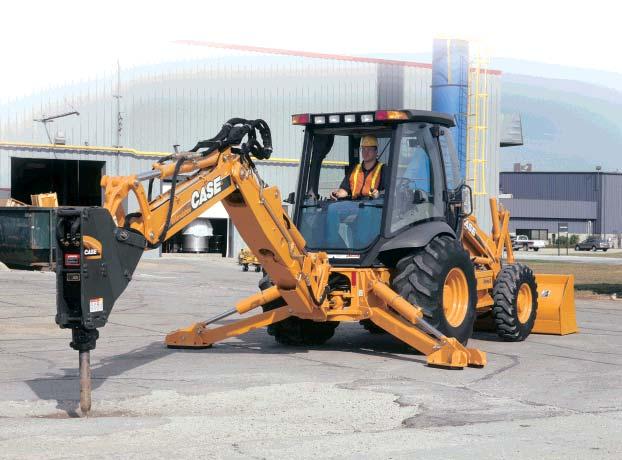 BACKHOE ATTACHMENTS Buckets, hammers, you name it Hammers The integrated backhoe