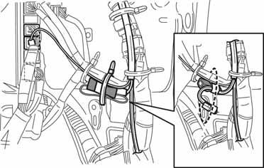 Side Cutter Wire Tie (h) Bundle up the V4 Harness s Gray 1P Connectors and secure it to the Vehicle Harness with 1 Wire Tie. (Fig. 7-7) 1P 1P Fig.