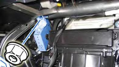 (Fig. 6-10) Fig. 6-10 (m) Use 2 Wire Ties to secure the V4 Harness to the Reinforcement in the Glove Box Area. (Fig.