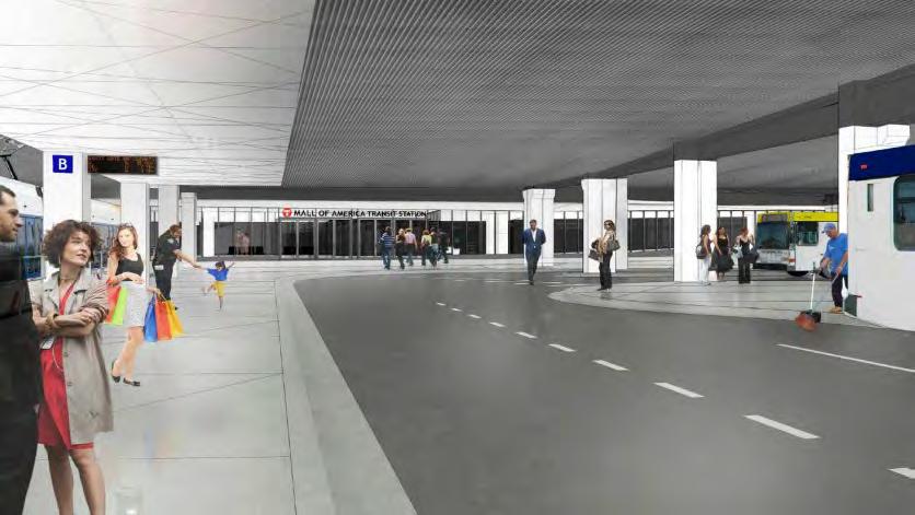 Notes and Discussion Project coordination: Mall of America Transit Center renovation (Metro Transit) The D Line station will be integrated into the planned Mall of America Transit Center renovation