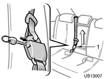 Fold down rear seat US13007 US13008 US13069 BEFORE FOLDING DOWN REAR SEATS 1.