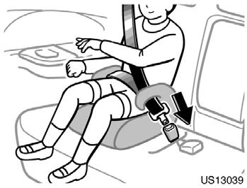 US13039 1. Sit the child on a booster seat.