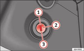 Driving Ignition lock If the steering lock is engaged and it is difficult or impossible to turn the key to position 2, release the lock by turning the steering wheel slightly in both directions.