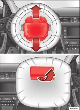Thus, the head and chest are protected by the airbag. After the collision, the airbag deflates sufficiently to allow visibility.