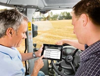 This enables you to review the specific data from the previous day and determine when and how efficiently the combine operated before you start work again.