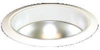 lens Integrated white metal trim ring TR8BL -