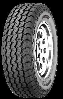 improve tire life and maintain good traction Five Longitudinal Blocks Allow for excellent traction in all terrain