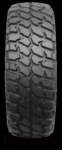 Tread Elements Excellent hydroplaning and resistance and self-cleaning performance Reinforced Casing