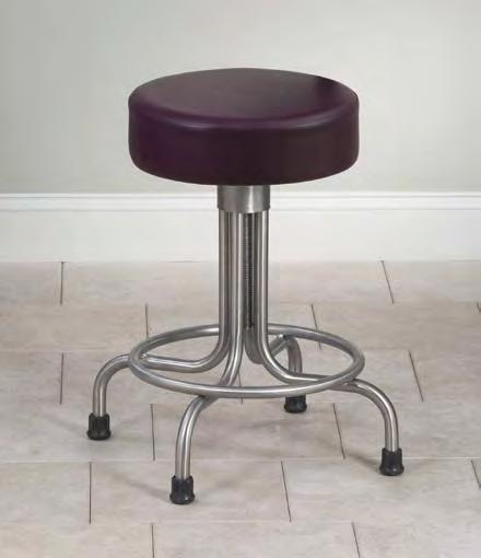 Box dimensions: 16" x 16" x 27" SS-2162 15" 20 1 /2" 29 1 /2" * Stainless Steel Stool with Casters 15" diameter stainless steel seat Extra wide base for stability