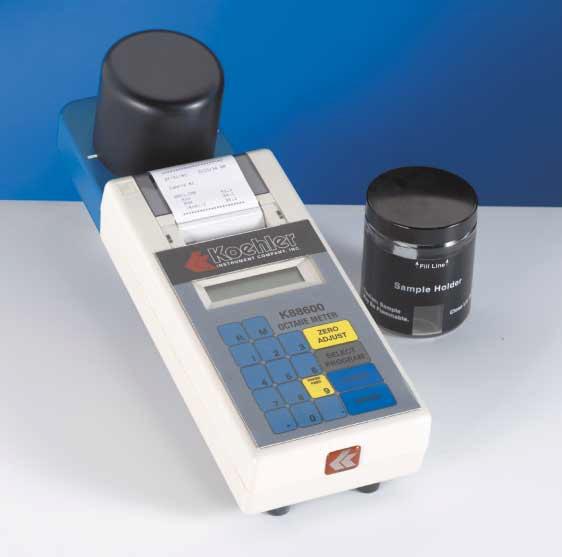 Octane Analyzer For Unleaded Gasolines Determines the Pump Octane Number (AKI), Research Octane Number (RON), and Motor Octane Number (MON) of unleaded gasolines, and Cetane Number for diesel fuels.