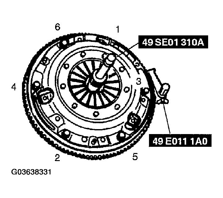 18-26 N.m {1.8-2.7 kgf.m, 14-19 ft.lbf} Fig. 25: Installing Clutch Cover CLUTCH COVER INSPECTION 1. Inspect the contact surface for scoring, cracks, and burning. Repair or replace if necessary. 2. Remove minor scoring or burning using emery paper.