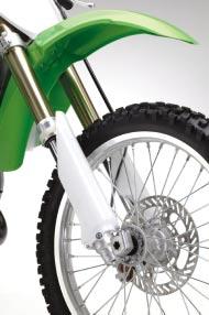 Front Suspension * New Kayaba bladder fork features check valves on the bladders to control their internal pressure.