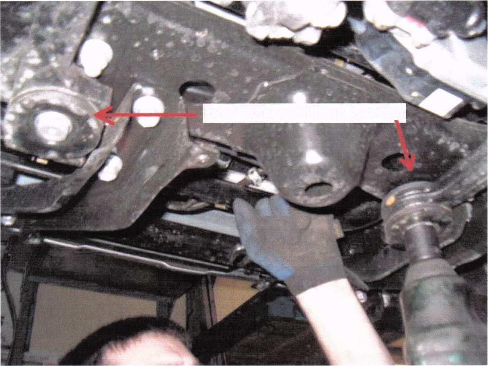 Page 15 of 36 Front Differential Drop Location STEP #15: Install the 1" spacers between the two front differential