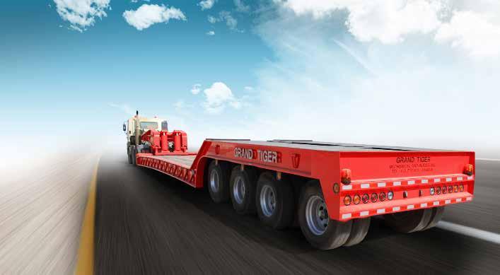 Lowbed Trailer Low beds are used to transport heavy equipment through highways and roads.