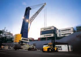 Even in large terminals, Mobile Harbour Cranes, due to their flexibility, are an ideal supplement during peak loading.