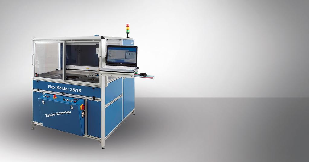 SELECTIVE SOLDERING SYSTEM ATF 25/16 Flex Solder MACHINERY Air-less high precision fluxer, interchangeable solder pot SELECTIVE SOLDER Rigid