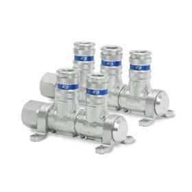 Multi-Link Systems Multi-Link Systems TM The Multi-Link integrated quick connect couplings come in units of 1 to 5 outlets. Technical Data Temperature range:... -20 C 100 C (-4 F 212 F) Max.