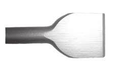 MASONRY DRILLING DEMOLITION CHISELS POINTED CHISEL FLAT CHISEL SPADE CHISEL For general chiselling and breaking work in brick, concrete and loose stone (eg: when laying cables) For general chiselling