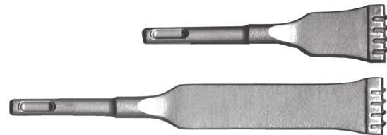 channels into concrete For the removal of pointing in brickwork SPEEDHAMMER PLUS DEMOLITION CHISELS For easy removal of tiles also available in sets see page 151 DESCRIPTION EAN 10502194 Pointed