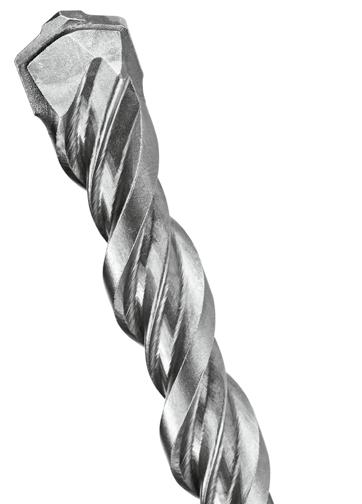 90 Drilling SDS-plus Drill Bits Bosch Accessories 11/12 SDS-plus S4L drill bits Extremely long lifetime in concrete and reinforced concrete Even more accurate drilled holes: Optimized drill bit flute