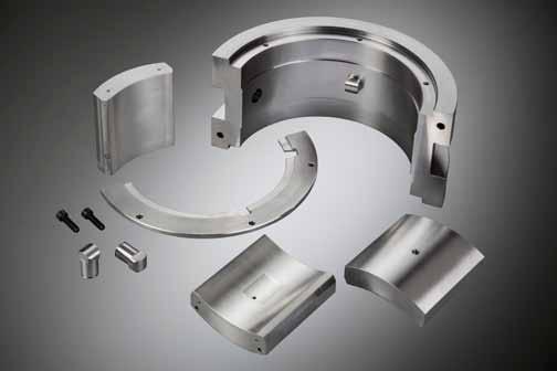components can be used spare parts for these bearings are the pads Advantages of GTW Tilting Pad Journal Bearings: optimised lubrication of bearings enables minimum power loss and temperature simple