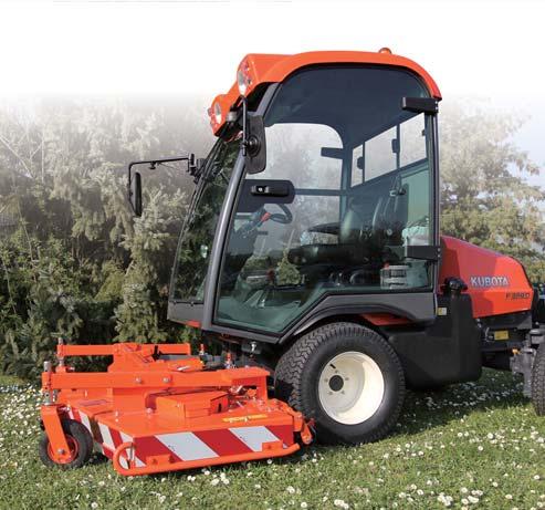 Flex wide mower Available only for the F3890, the 100EFK has an impressive
